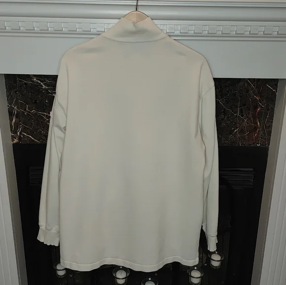PARADISE COLLECTION 1/4 ZIP PULLOVER, CREAM XL - Picture 3 of 5